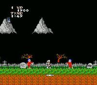 une photo d'Ã©cran de Ghosts n Goblins sur Nintendo Nes